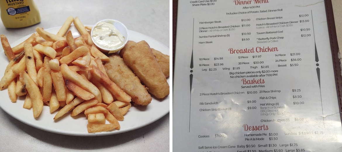 Hutch's Cafe Menu